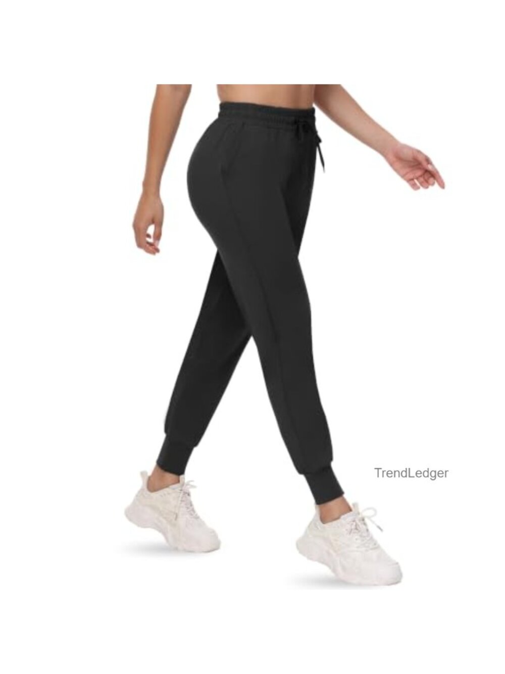 Women's Joggers with Pockets Stretchy High Rise Tapered Sweatpants